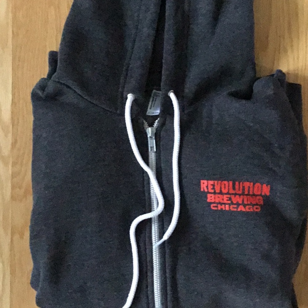Revolution Brewing zipped hoodie sweatshirt
